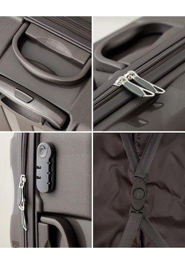 Madame Coco Huitre Valiz/bavul - Gri - Kabin Boy 8684427033876 Gri