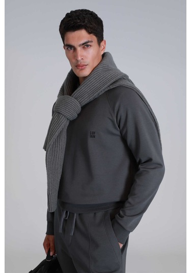 Lufian Erkek Grant Sweatshirt 112030154 Haki Haki
