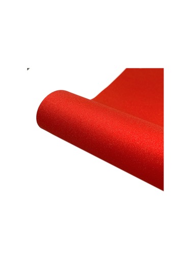 Sones 30 X 30cm Parıltılı Yapışkan El Sanatları Kalıcı Vinil Film Bardak Duvar Cam Dekoru İçin Kırmızı