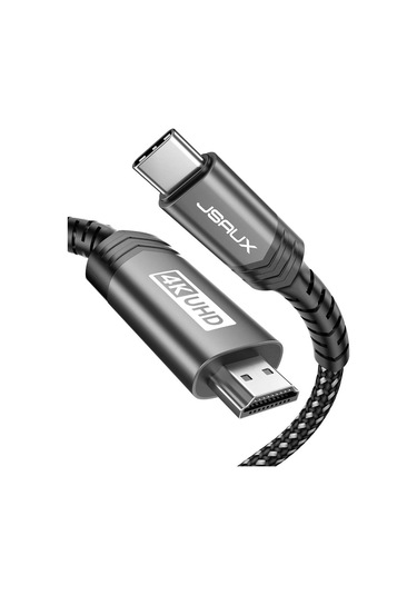 Jsaux Usb C Type-c To Hdmı Görüntü Aktarım Kablosu 4k 60hz Usb 3.1 Type-c Hdmı 2.0 Kablosu