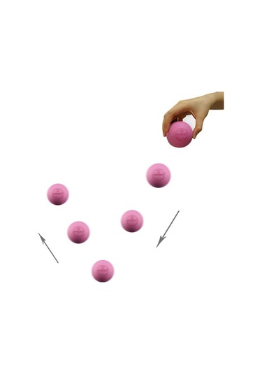 Geeksen Mavi 6.35cm Fasyalı Top - Omuz Bacak Ayak Tabanı Masajı, Lakros Tipi Relaksasyon Aleti Mavi