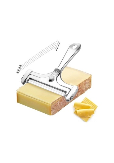 Besthome1 304 Çelik Teli Peynir Dilimleyici Seti - Alüminyum Gövde, 4 Yedek Tel Diğer