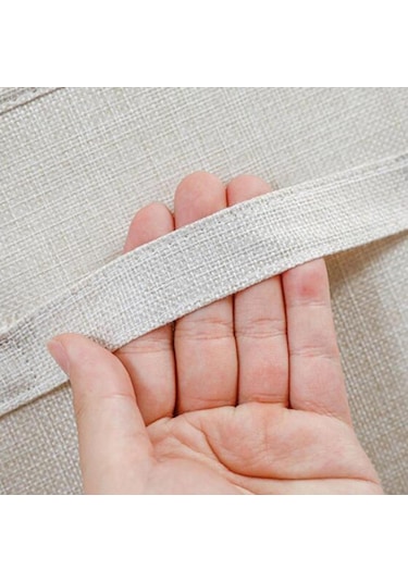 Suntek Giysi Yorgan Saklama Kutusu XL Bej 9 Izgara Bej