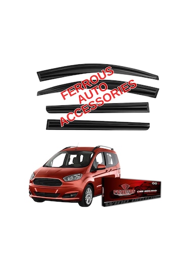 Ford Courier Ferrous Cam Rüzgarlığı 4lü Set 2014 2022