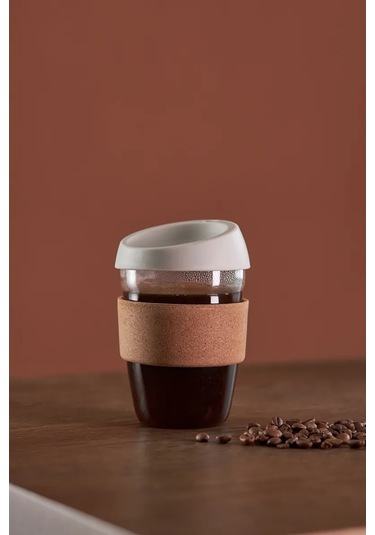 Smart Solutions Kapaklı Kahve Bardağı 350 Ml Cozy Cup 303374772 Beyaz