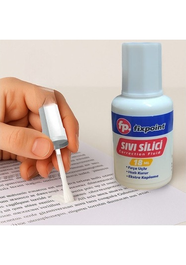 Sıvı Silici Daksil Ve Kalem Daksil 8 Adet Fırçalı Sıvı Düzeltici Daksil Yazı Düzeltici Okul Ofis Büro Fırça Uçlu Daksi