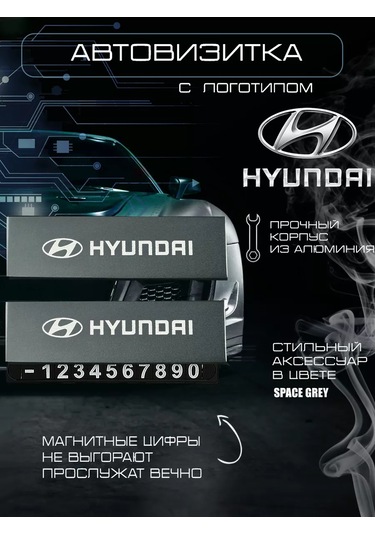 Hyundai Hyundai Araba İçin Numara Kartı 252965801