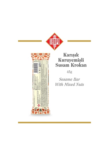 Karışık Kuruyemişli Susam Krokan 45 G X 12 Adet