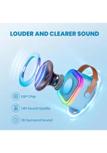 Technow K12 Kablosuz Bluetooth 5.0 Mikrofonlu Hoparlör