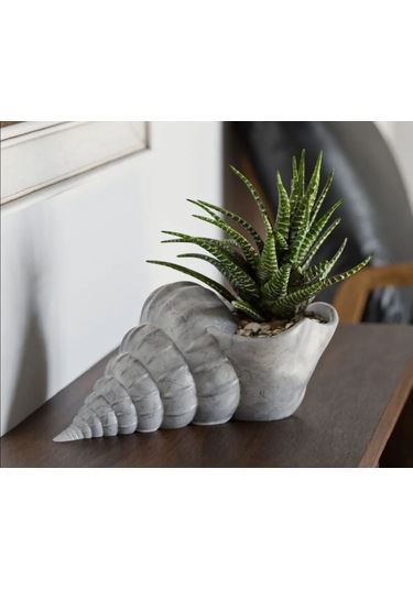 İskandinav Deniz Kabuğu 3d Plastik Mermer Desenli Vazo Mermer Desen