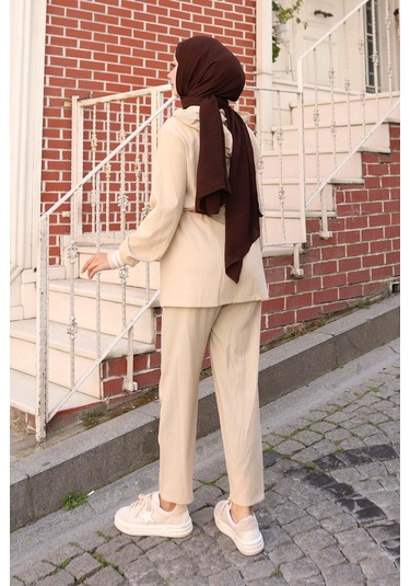 Ribana Detaylı Takım Bej Bej