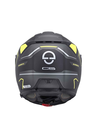 Schubert C5 Omega Yellow Çene Açılır Motosiklet Kaskı Siyah - Sarı