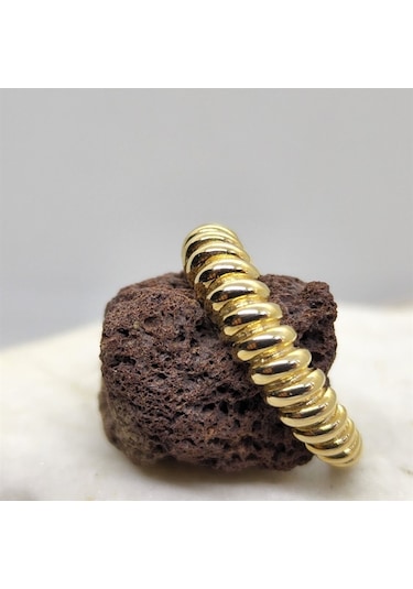 Kruvasan Taşsız Altın Alyans-Taşsız Modern Evlilik Alyansı Modern 552950158