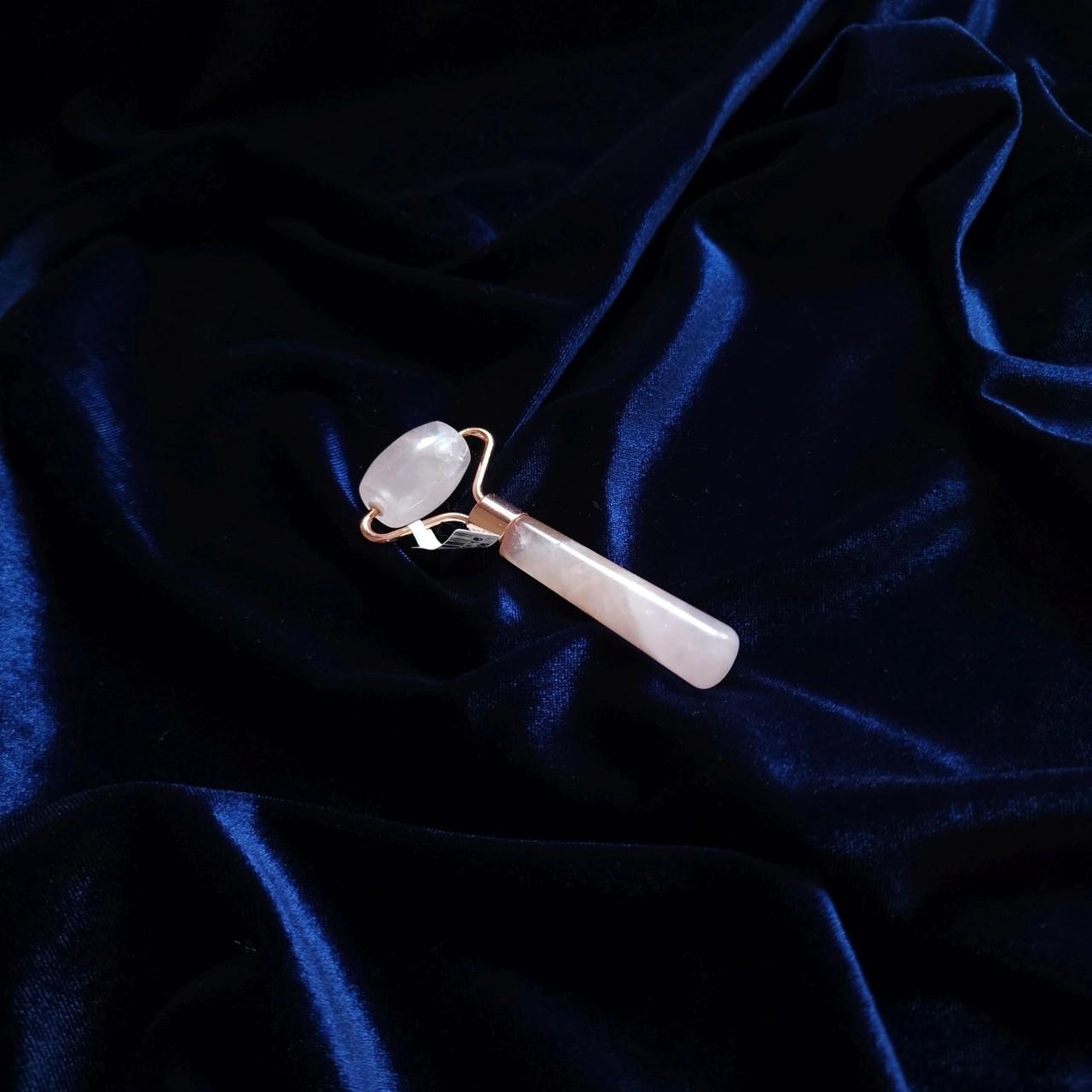 Pembe Quartz Mini Roller Masaj Taşı