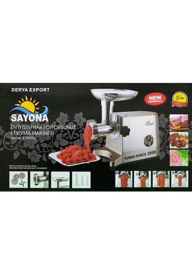 Sayona S-3500D Turbo Force Kıyma Makinesi