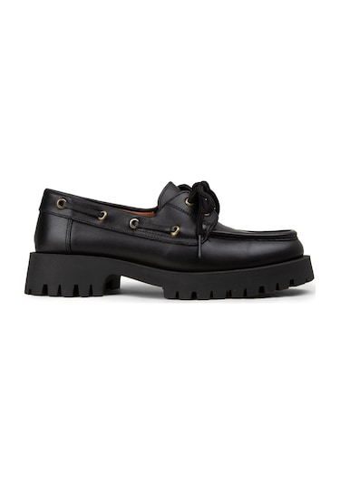 Deery Kadın Hakiki Deri Siyah Marin Loafer - 02036zsyhc02