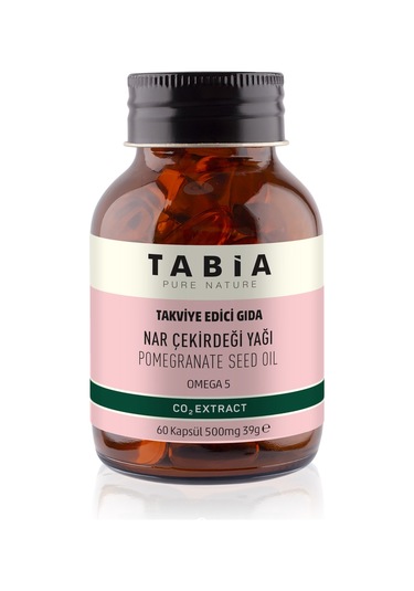 Tabia Nar Çekirdeği Yağı 500 MG 60 Kapsül