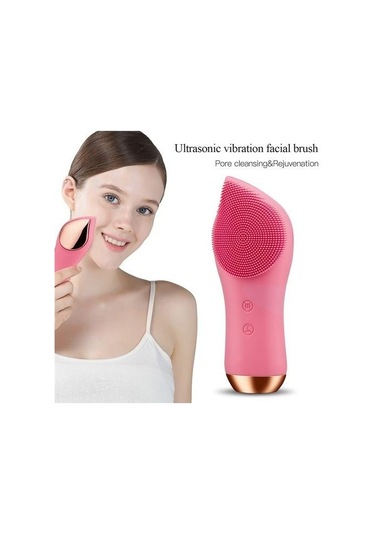 Elektrikli Yüz Temizleme Fırçası Isıtma Silikon Sonic Titreşim Yüz Fırça Cilt Gözenek Temizleyici Masaj Usb Şarj Edilebilir Elektrikli Yüz Temizleme Cihazları Ts1cpt Pembe