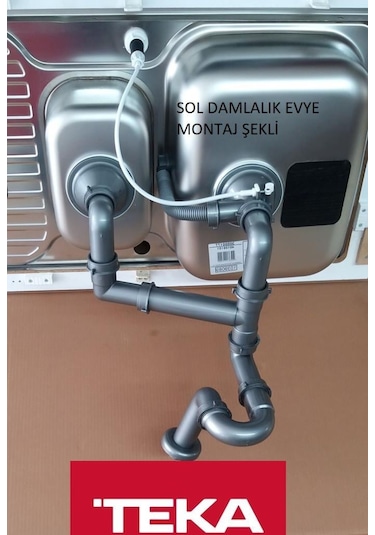 Teka 1.5 Göz Kumandalı Eviye Sifon Takımı