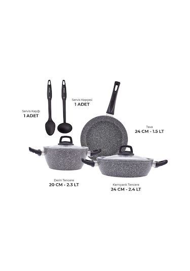 Emsan Luna 7 Parça Tencere Seti