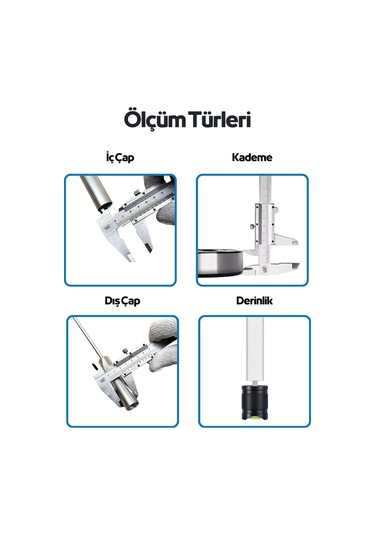 Ysb 150 Mm Mekanik Vidalı Kumpas - Eko Serisi - Ekonomik Ve Dayanıklı