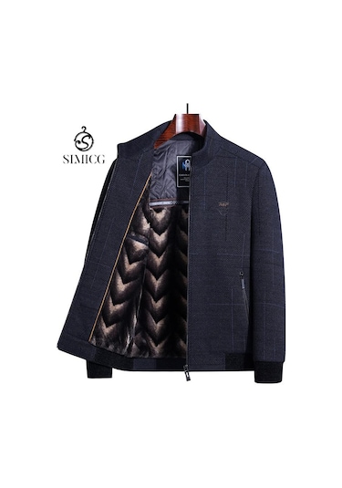 Sımıcg Sonbahar/kış Erkek Ceket Mavi