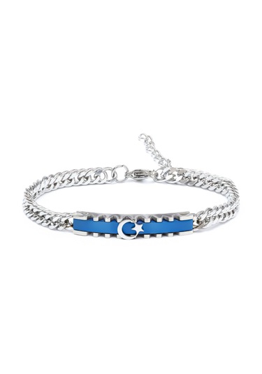 Ay Yıldız Temalı Çelik Bileklik 89320