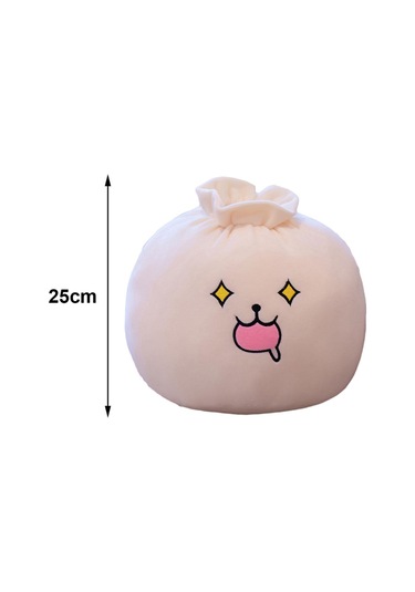 Homyl Bao Bun Dolması Peluş Hamur Yastık Yuvarlak Baozi Çok Stil B