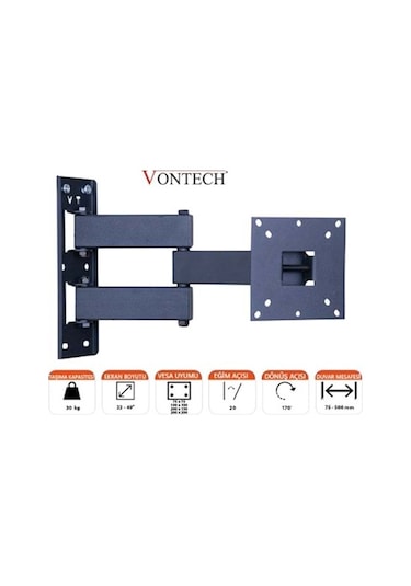 Vontech Vt 222 Hc Pro 10 27" Lcd/Led Tv Hareketli Askı Aparatı