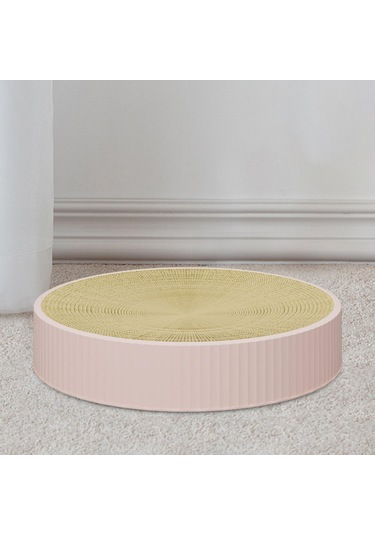 Suntek Yuvarlak Kedi Tırmalama Tahtası Küçük Orta L-pembe