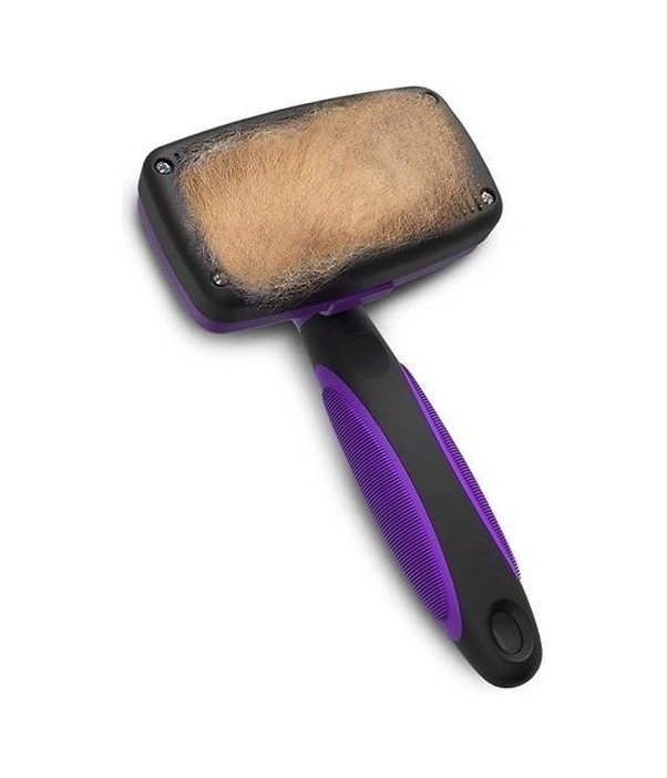 Buffer Otomatik Temizlenebilen Tuşlu Pratik Kedi Köpek Tüy Toplama Fırçası Çok Renkli