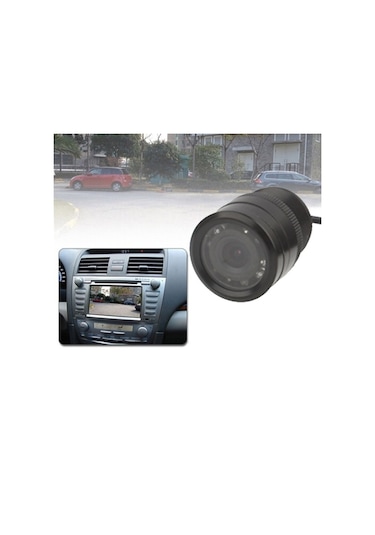 Sones Led Sensörlü Arka Görüş Kamerası, Renkli Lens/ 120 Derece Su Geçirmez Gece Sensörü Çap: 28mm Siyah