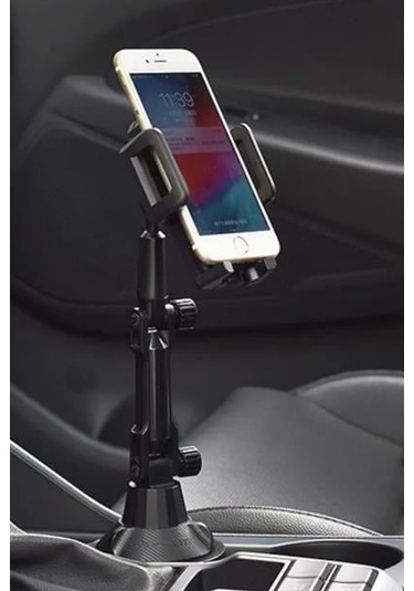 Telefon Tutucu Teleskopik Araç Bardak Yerine Giren 360 Derece Dönen Tutucu