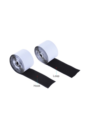 Yaozixa Gitar Pedalı Sabitleme Bandı - 5cm Genişlik 2m Uzunluk, Güçlü Yapıştırıcı Arka Yüzeyli, 1 Set Kanca + Döngü