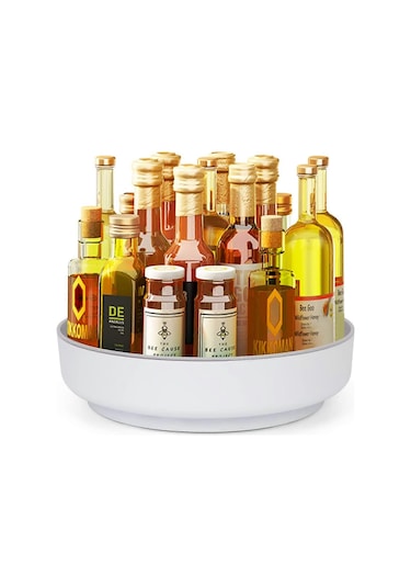 Döner Baharat Rafı, 360 Döndürülebilir Döner Mutfak Saklama, Mutfak Saklama İçin Baharat Düzenleyici 26 Cm/10,2 İnç -