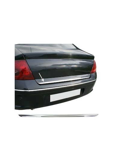 Peugeot 407 Krom Bagaj Alt Çıta Formlu 2005 Üzeri Paslanmaz Çelik