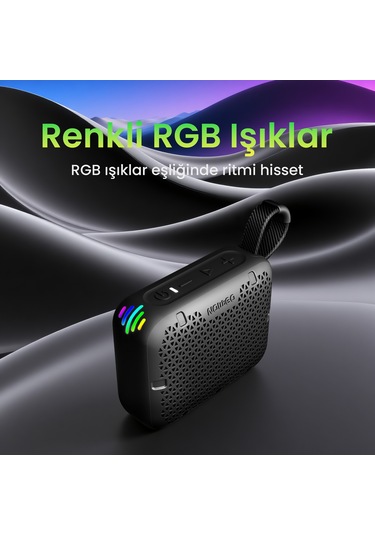 Nowgo Stone M1 5w Su Geçirmez Taşınabilir Bluetooth 5.4 Hoparlör Kahverengi