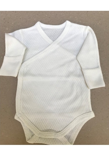 Özdemirlitekstil Bebelino Çıtçıtlı Badi Kruvaze (5 Li Paket) (456375478) Krem