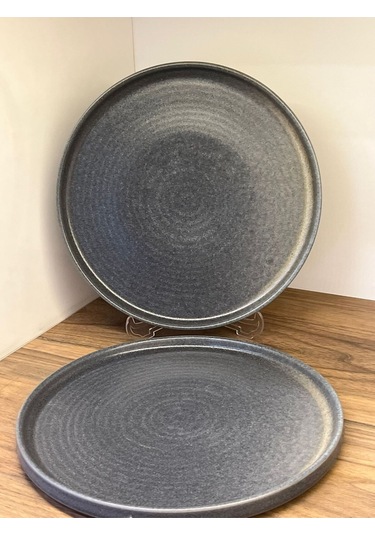 2'li Hornfels Ripple 26cm Düz Tabak Yemek / Servis / Sunum Tabağı Çok Renkli