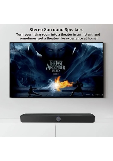 Willowhaven Siyah Usb Güçlü Kompakt Soundbar, Stereo Ses, Aux Girişi, Tv Ve Bilgisayar İçin