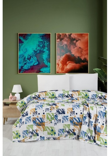 Mulberry Yade Battal Boy Desenli Pike 240x260 Cm Mint