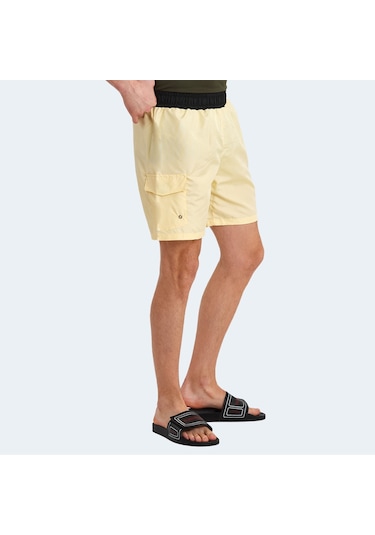 Slazenger RASMUS IN Erkek Cepli Deniz Şortu Sarı Mayo