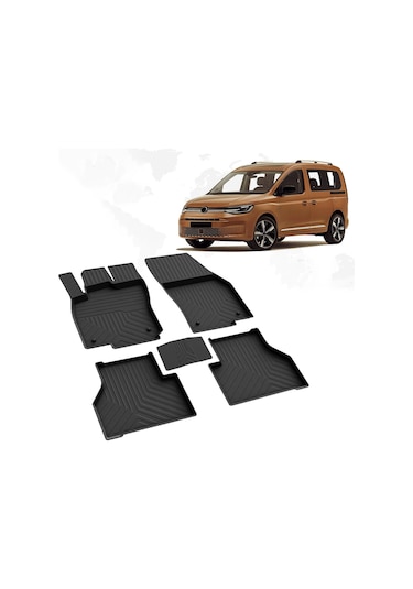 Nova Krom Vw Caddy 4d Havuzlu Paspas 2020 Ve Üzeri A+kalite