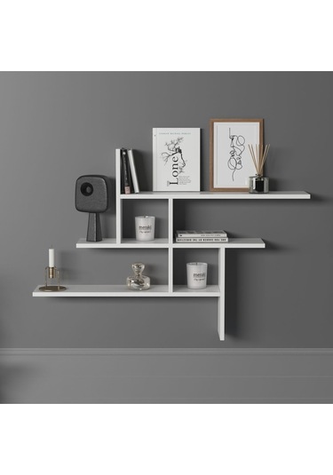 Germen Duvar Rafı Beyaz