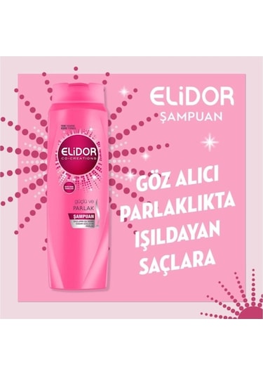 Elidor Güçlü ve Parlak Şampuan 4 x 650 ML