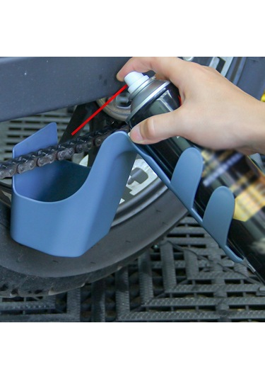 Monyee Motosiklet Bisiklet Zincir Temizleme Aleti: Yağlı Kirlik Saklama Kutusu Ve Zincir Fırçası İle Spreyi Engelleme