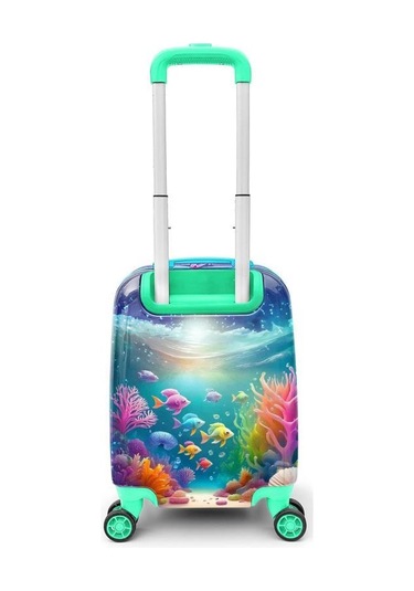 Coral High Kids Denizatı Desenli Çocuk Valizi 16792 Çok Renkli