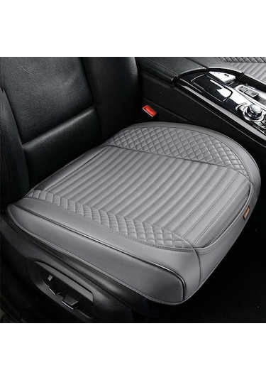 Gri Seametal Tam Sarılmış Araba Ön Koltuk Kılıfı Premium Pu Deri Araç Koltuk Minderi Nefes Alabilir Anti Scratch Sandalye Koruyucu Mat Type A