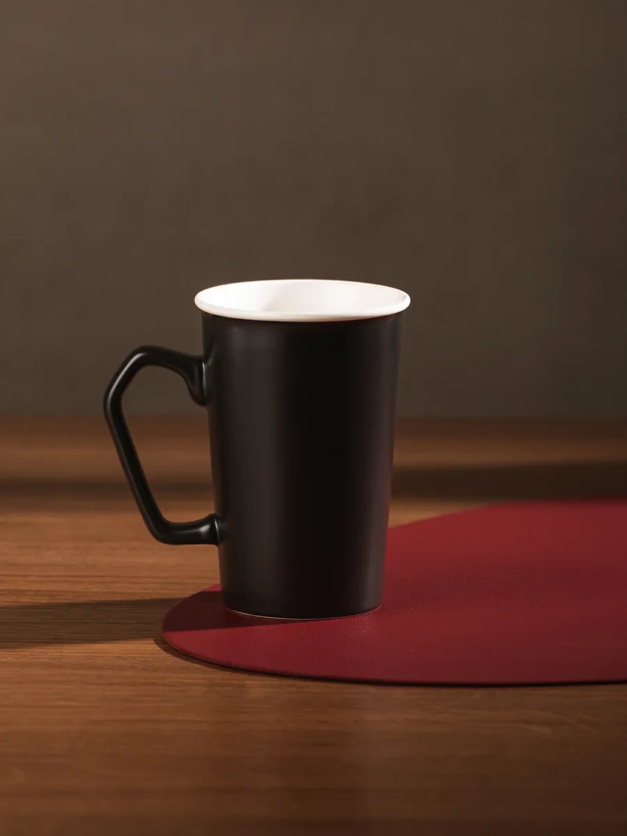 Lefard Men's Club Çay Ve Kahve Fincanı 420 Ml, Porsel 322137339 Siyah