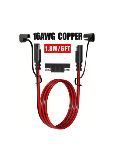 Dashanshop Jyft 16awg Sae Uzatma Kablosu Polarite Ters Bağlantı Adaptörlü